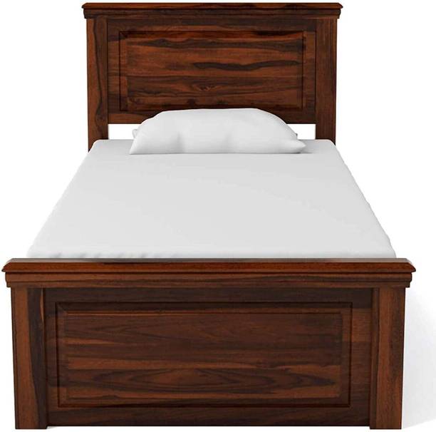 Flipkart Perfect Homes Sheesham Solid Wood Solid Wood Single Box Bed