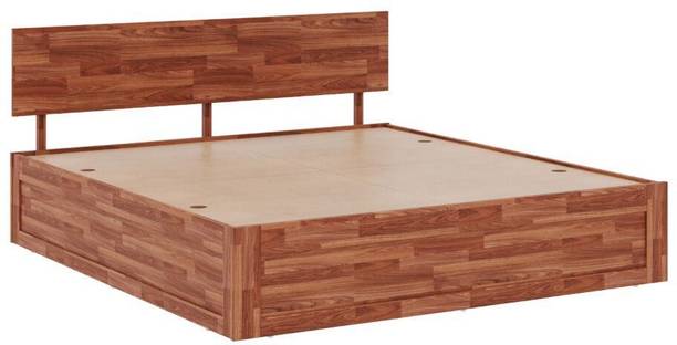 Wakefit Indus Teak Solid Wood King Box Bed
