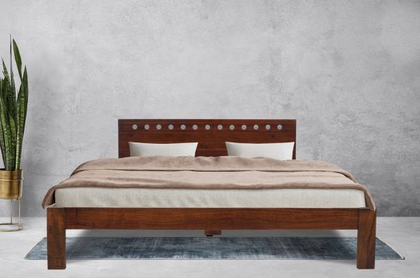 Flipkart Perfect Homes Sheesham Solid Wood King Bed