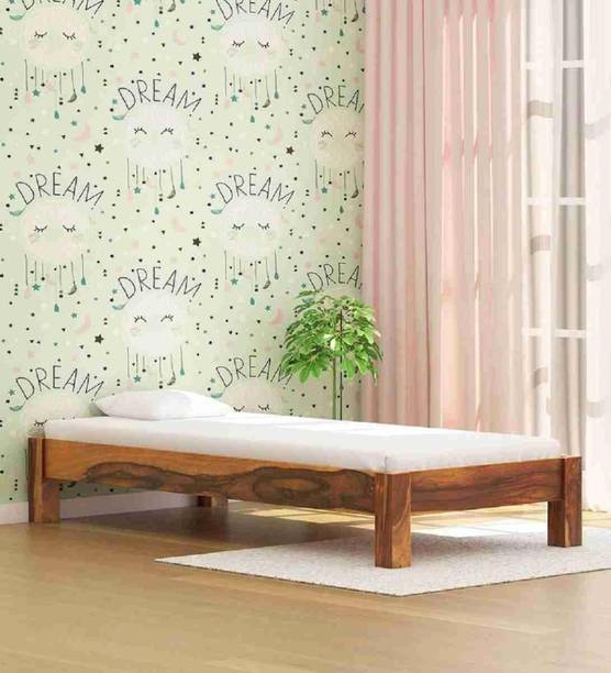 Devsignature solid Wood Bed/Cot/Palaung For Bed Room/Home/Hotel Solid Wood Single Bed