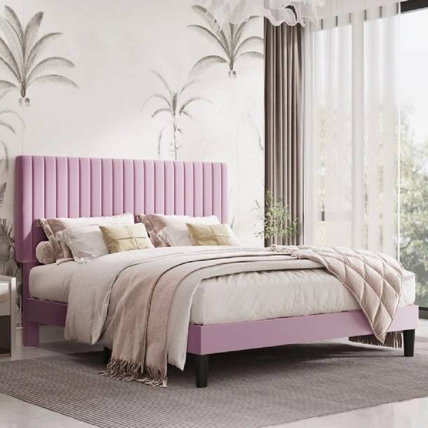 Mooncraft Mooncraft Furniture Premium Queen Size Bed | Cot for Bedroom | Double Bed Solid Wood Queen Bed, 205.74 cm x 157.48 cm (6.75 ft x 5.17 ft)