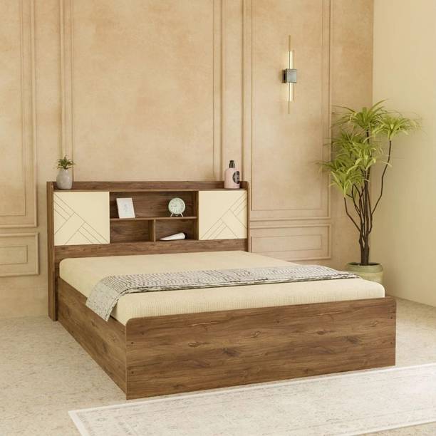 NEUDOT PARIS Engineered Wood King Box Bed, 221 cm x 194 cm (7.25 ft x 6.36 ft)