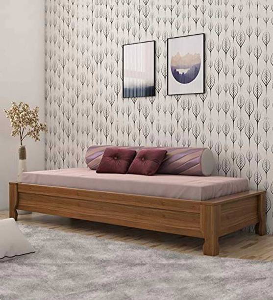 India wood mart Sheesham Wood Diwan Bed For Living Room | Solid Pure Wood Sofa Couch Solid Wood Single Box Bed
