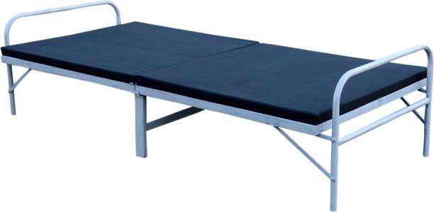 PS PARVESH SMART Fix mattress folding 1.5 inch Metal Single Bed
