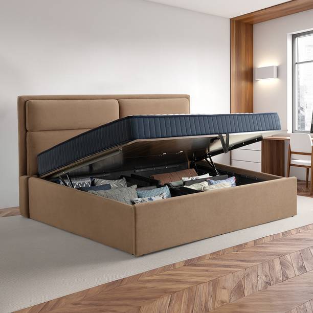Wakefit Solid Wood King Box Bed