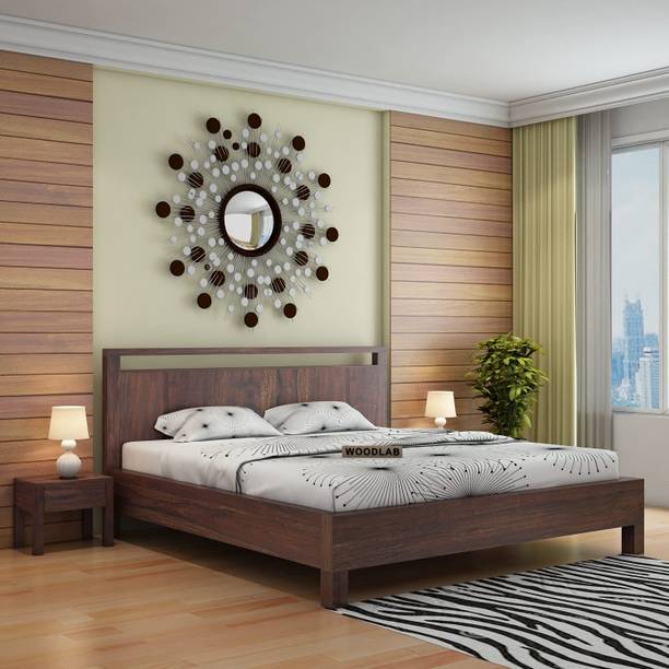WOODENJOY Sheesham Wood King Bed/Wooden Cot/Wooden Bed Without Storage Bed For Bedroom Solid Wood King Bed