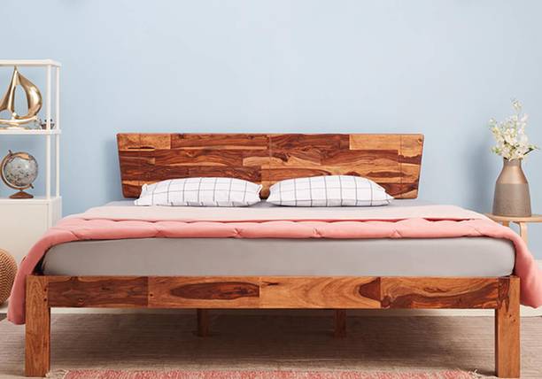 Wakefit Auriga Sheesham Solid Wood Queen Bed