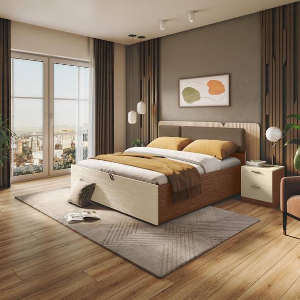 Godrej Interio Upmods Elemy Engineered Wood Queen Hydraulic Bed, 212 cm x 189.9 cm (6.96 ft x 6.23 ft)