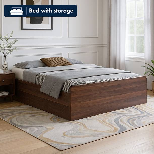 GUDSMITH BTC15P Engineered Wood Double Box Bed, 186.8 cm x 127.3 cm (6.13 ft x 4.18 ft)