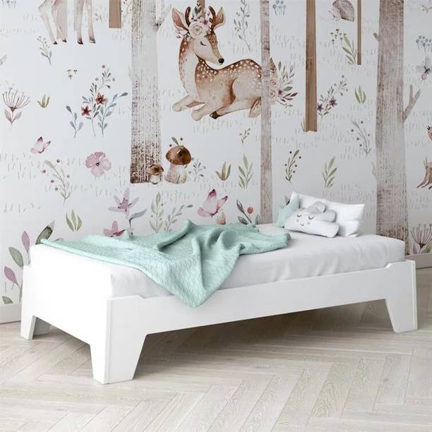 lifestyle furniture Premium Toddler Bed for Sturdy, and Stylish Design Solid Wood Single Bed