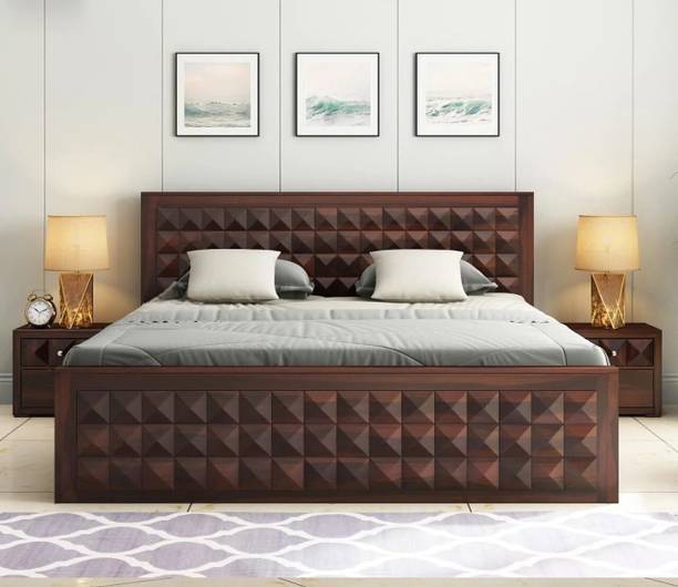 Devsignature Sheesham wood Bed With Box Storage/Wooden Cot/Wooden Bed For Home Solid Wood King Box Bed