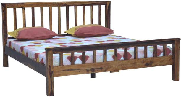 Raj Handicraft Solid Wood King Bed, 193 cm x 214 cm (6.33 ft x 7.02 ft)