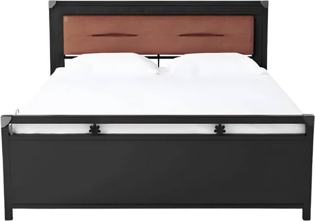 Vibrant Interior Daisy Brown (6x4) Metal Double Hydraulic Bed