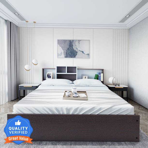 CARLTON LONDON Symphony Engineered Wood Queen Box Bed