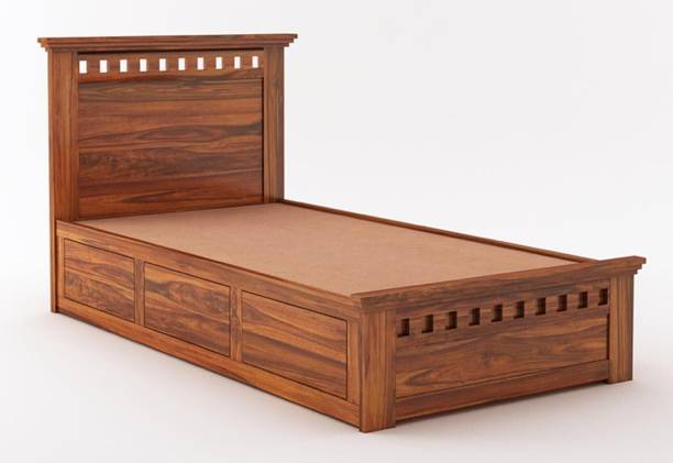 Flipkart Perfect Homes Solid Wood Single Box Bed