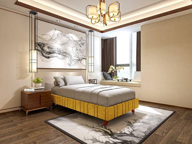 EWOOD Solid Wood Single Bed, 182 cm x 91 cm (5.97 ft x 2.99 ft)