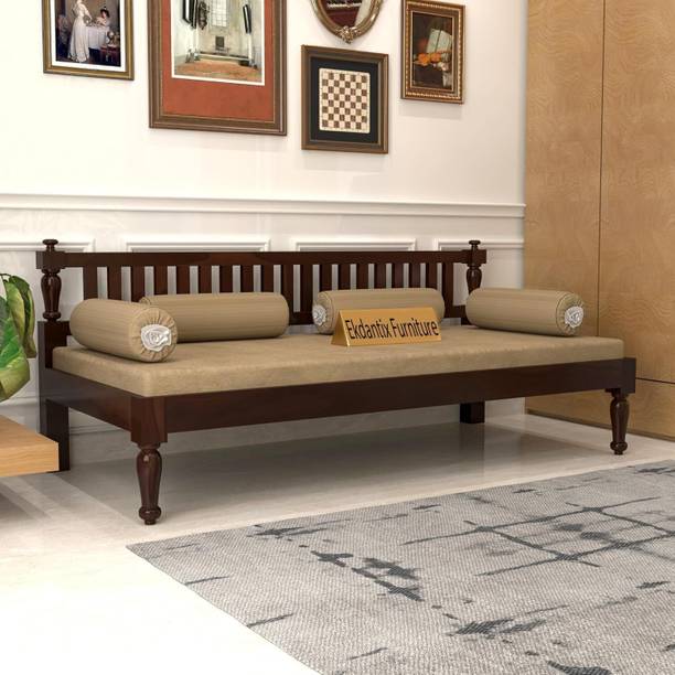 Ekdantix Furniture Solid Sheesham Wood Diwan Bed For Living Room Without Mattress Solid Wood Single Bed, 78 cm x 167 cm (2.56 ft x 5.48 ft)