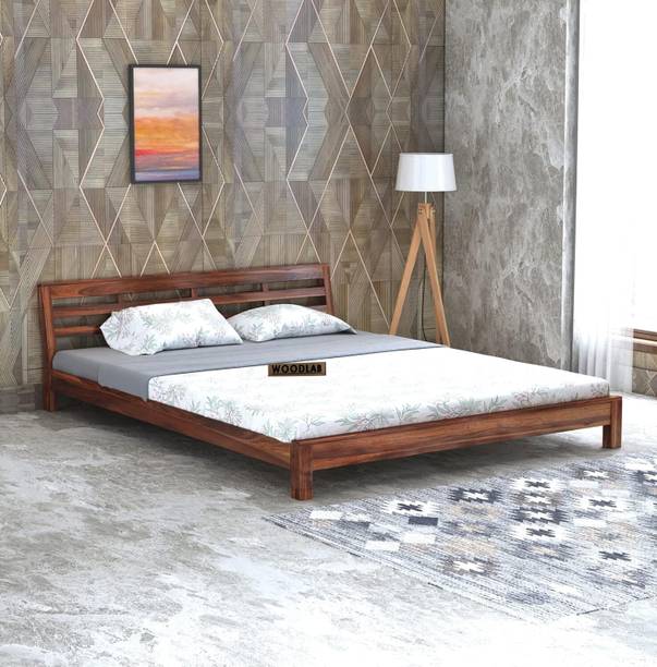 WOODENJOY Sheesham Wood Queen Bed/Wooden Cot/Wooden Bed Without Storage Bed For Bedroom Solid Wood Queen Bed