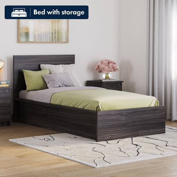 Wakefit Centaur Engineered Wood Single Box Bed, 103 cm x 96 cm (3.38 ft x 3.15 ft)