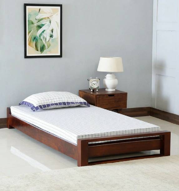 Ratandhara Furniture Solid Sheesham Wood Single Bed Solid Wood Single Bed