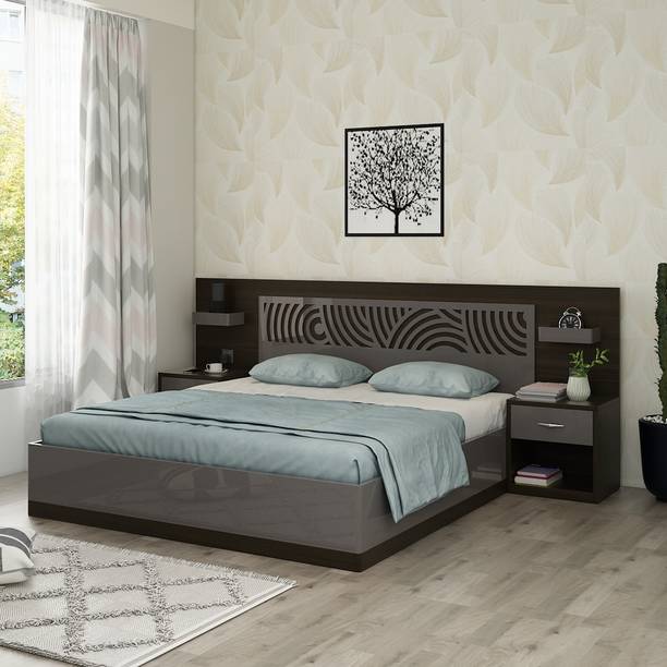 SPACEWOOD Engineered Wood King Hydraulic Bed