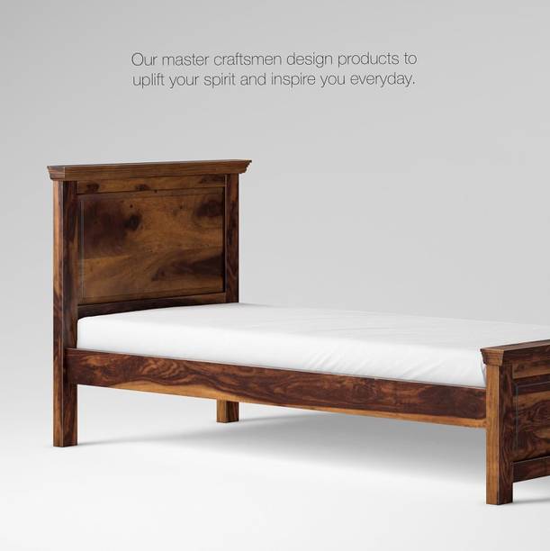Devsignature solid Wood Bed/Cot/Palaung For Bed Room/Home/Hotel Solid Wood Single Bed