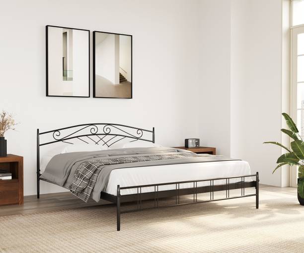 Anishwar Nimbo Wrought Iron Metal King Bed