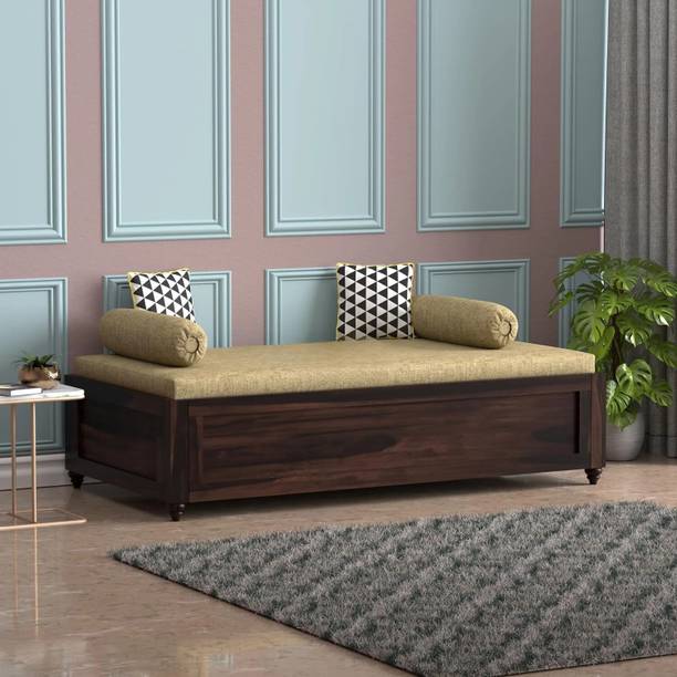 Banshi Solid Sheesham Wood Single Bed Without Mattress For Bedroom/ Kids Room/ Hotel Solid Wood Single Box Bed