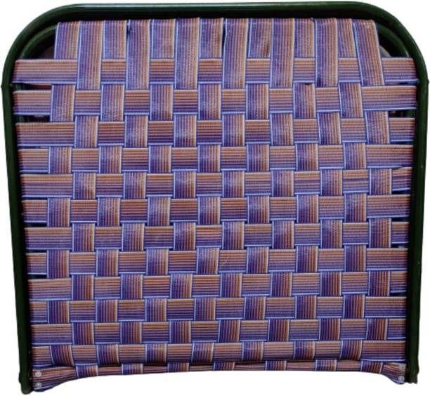 India wood mart Double Pipe Folding Bed Size 3X6 Ft with Solid Iron 18 Guage Plastic Niwar Metal Double Bed