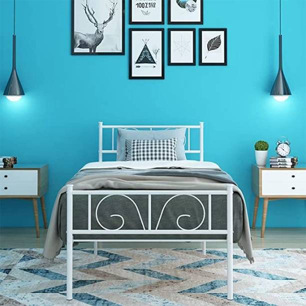 Vibrant Interior Museville white (6x4) Metal Double Bed