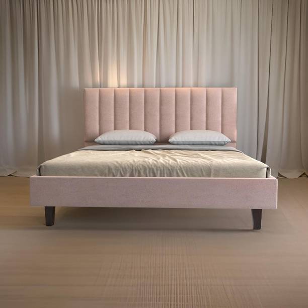 DriftingWood King Size Bed Without Storage | Wooden Double Bed | Low Floor Bed Engineered Wood King Bed