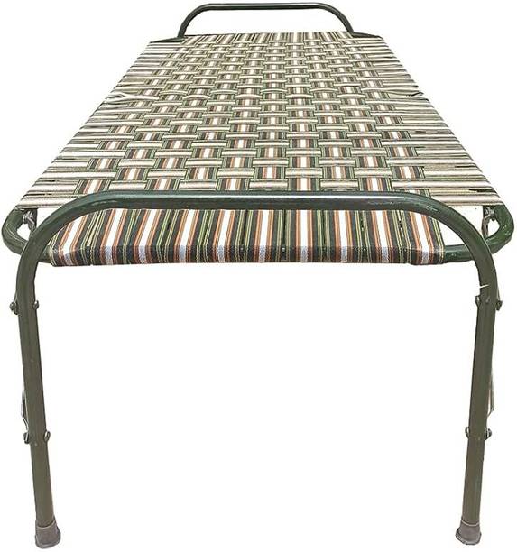 India wood mart Folding Bed For Sleeping 6 Leg Unique Design Space Saving (Multicolor 36X72) Engineered Wood Queen Bed