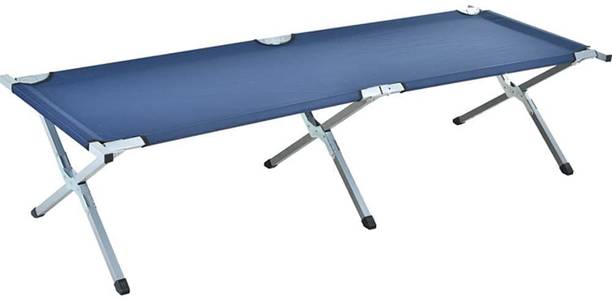 MOBHADA Lightweight Folding Camping Bed Portable Bed for Home Office Lawn Outing Camping Metal Single Bed