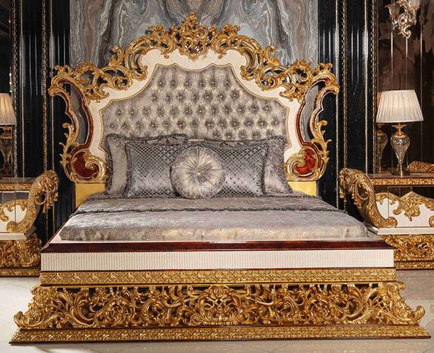 RYALWOOD PRINCESS ROYAL LUXURY PREMIUM TEAK WOOD KING SIZE BED SIZE 6.5X6 Solid Wood King Box Bed