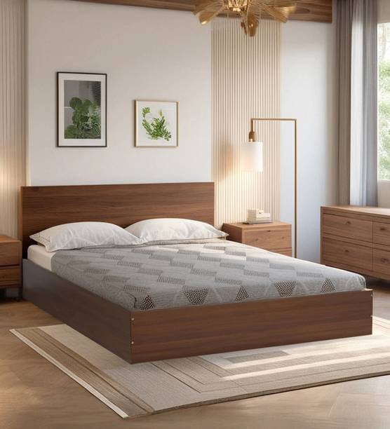 Mintwud from Pepperfry Seto Wooden Queen Bed/Wooden Cot/Palaung With Box Storage For Bedroom/Home Engineered Wood Queen Box Bed