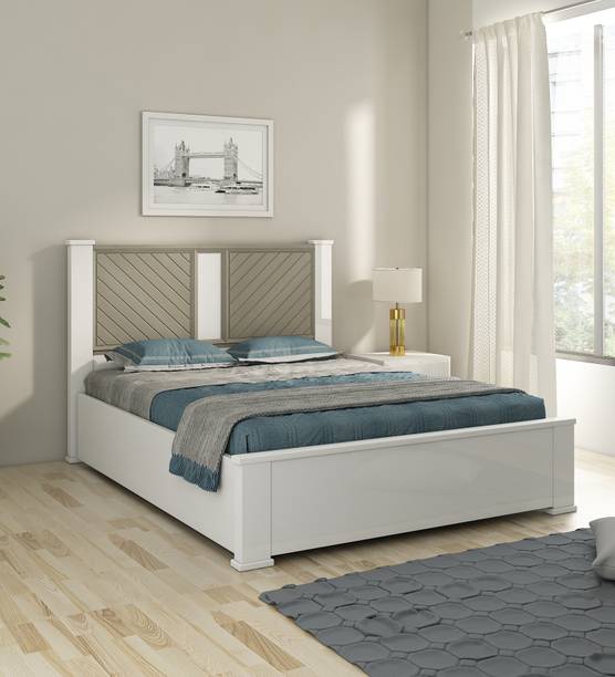 SPACEWOOD Engineered Wood Queen Hydraulic Bed