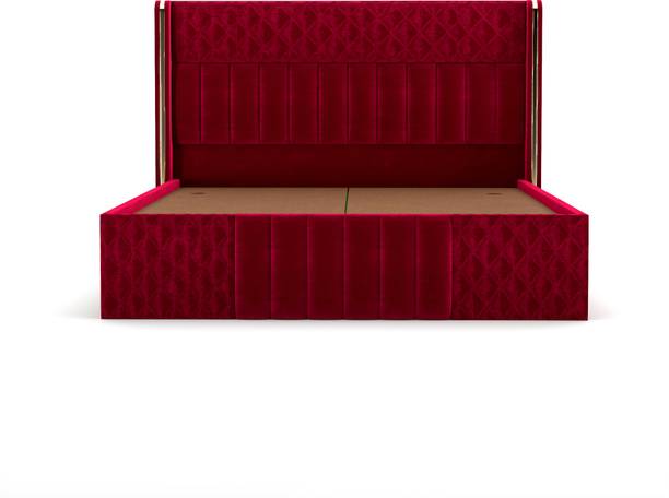 shivang mattress Upholstered King Size Bed With Storage & Headboard For Bedroom/ Kids Room/ Hotel Engineered Wood King Box Bed