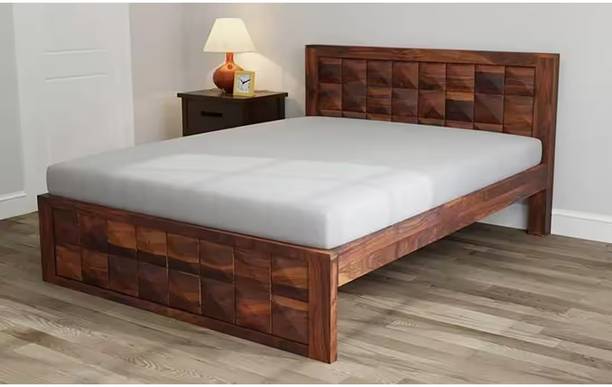 Ocube Solid Wood Queen Bed