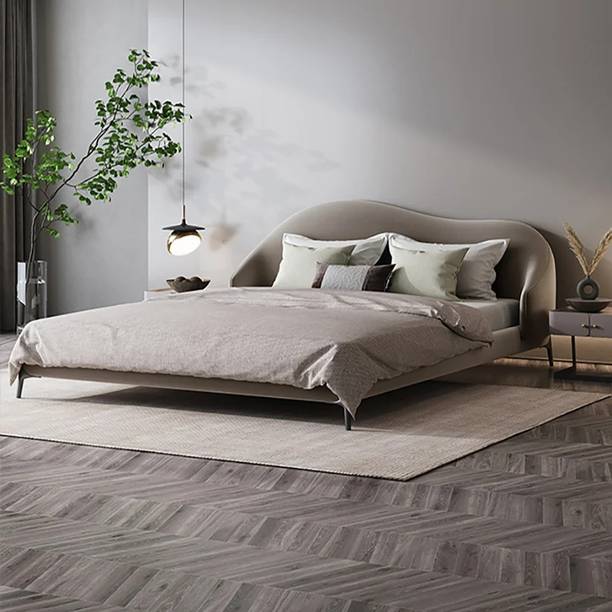 NG Decor Queen Size Velvet Upholstered Bed Frame with Low Profile Wingback Engineered Wood Queen NA Bed