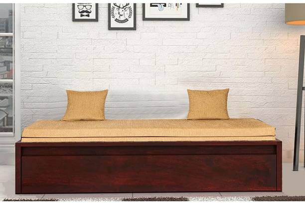 APRODZ Solid Wood Single Drawer Bed