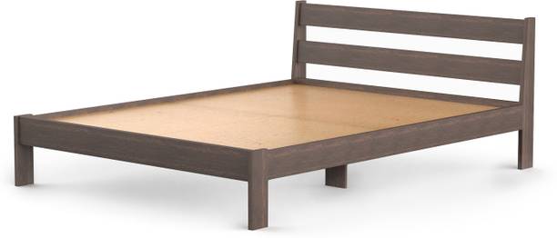 SFS Roverb Queen Size Double Bed Without Storage for Bedroom Home Furniture Engineered Wood Queen Bed