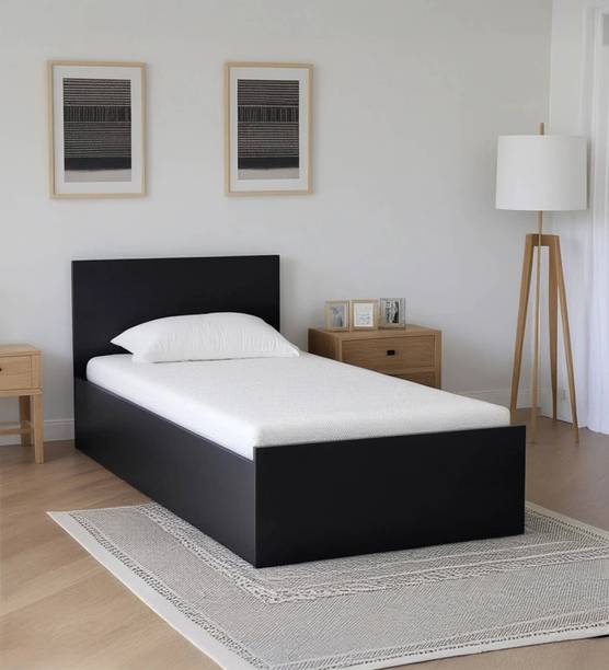 Mintwud from Pepperfry Persia Wooden Single Bed/Wooden Cot/Palaung With Storage For Bedroom Engineered Wood Single Box Bed