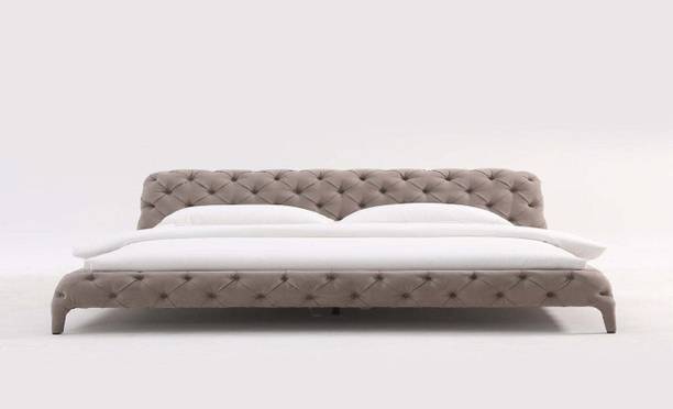 idzyner Solid Wood King Bed