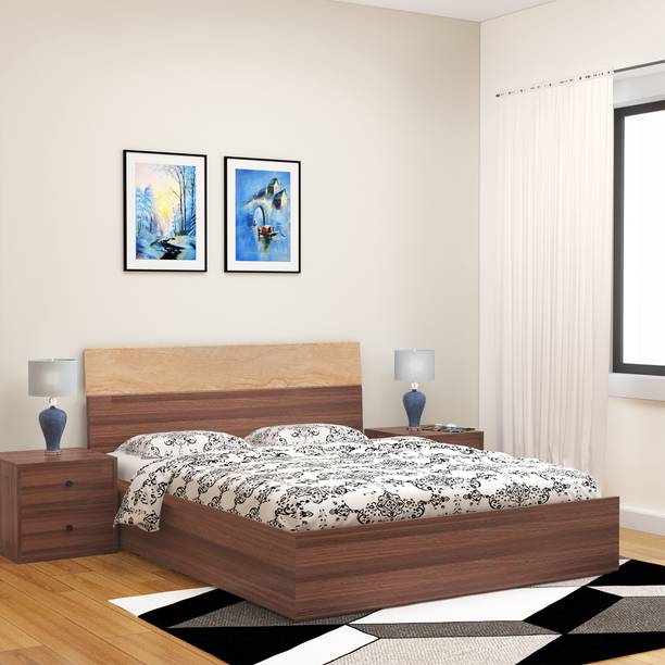 Flipkart Perfect Homes Dublin Engineered Wood King Bed, 210 cm x 185.92 cm (6.89 ft x 6.1 ft)