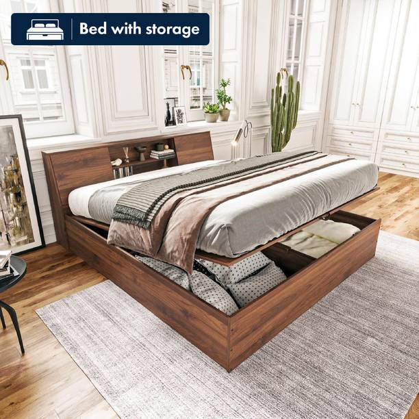 Wakefit Orion Engineered Wood King Hydraulic Bed, 191 cm x 223.2 cm (6.27 ft x 7.32 ft)