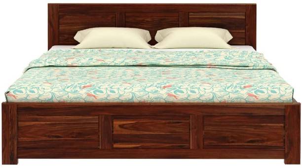 WOODENJOY Sheesham Wood Bed/Cot/Palaung Without Storage For Bedroom/Home Solid Wood King Bed