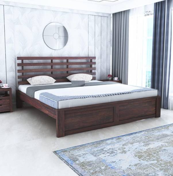 Ferrovilla Solid Wood King Bed, 198.12 cm x 182.88 cm (6.5 ft x 6.0 ft)