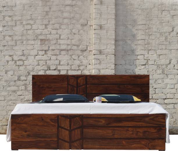 Rajasthali Wood Decor Sheesham Wood King Size Bed With Storage, Box Bed for Bedroom and Living Area Solid Wood King Box Bed