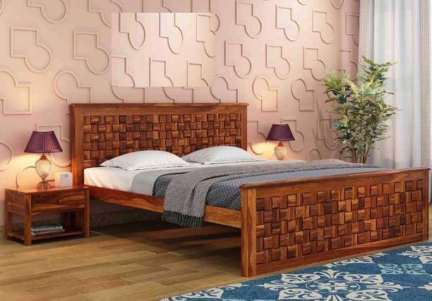Ferrovilla Solid Wood King Bed, 198.12 cm x 182.88 cm (6.5 ft x 6.0 ft)