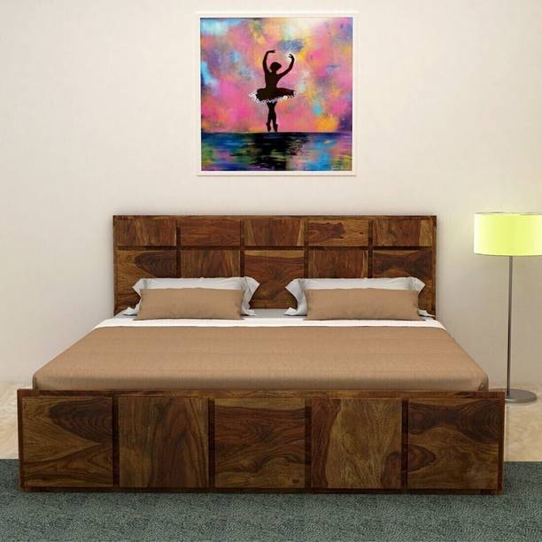 Vintej Home Arvika Sheesham ( Rosewood ) Jodhpur Furniture Solid Wood King Bed, 205.74 cm x 190.5 cm (6.75 ft x 6.25 ft)